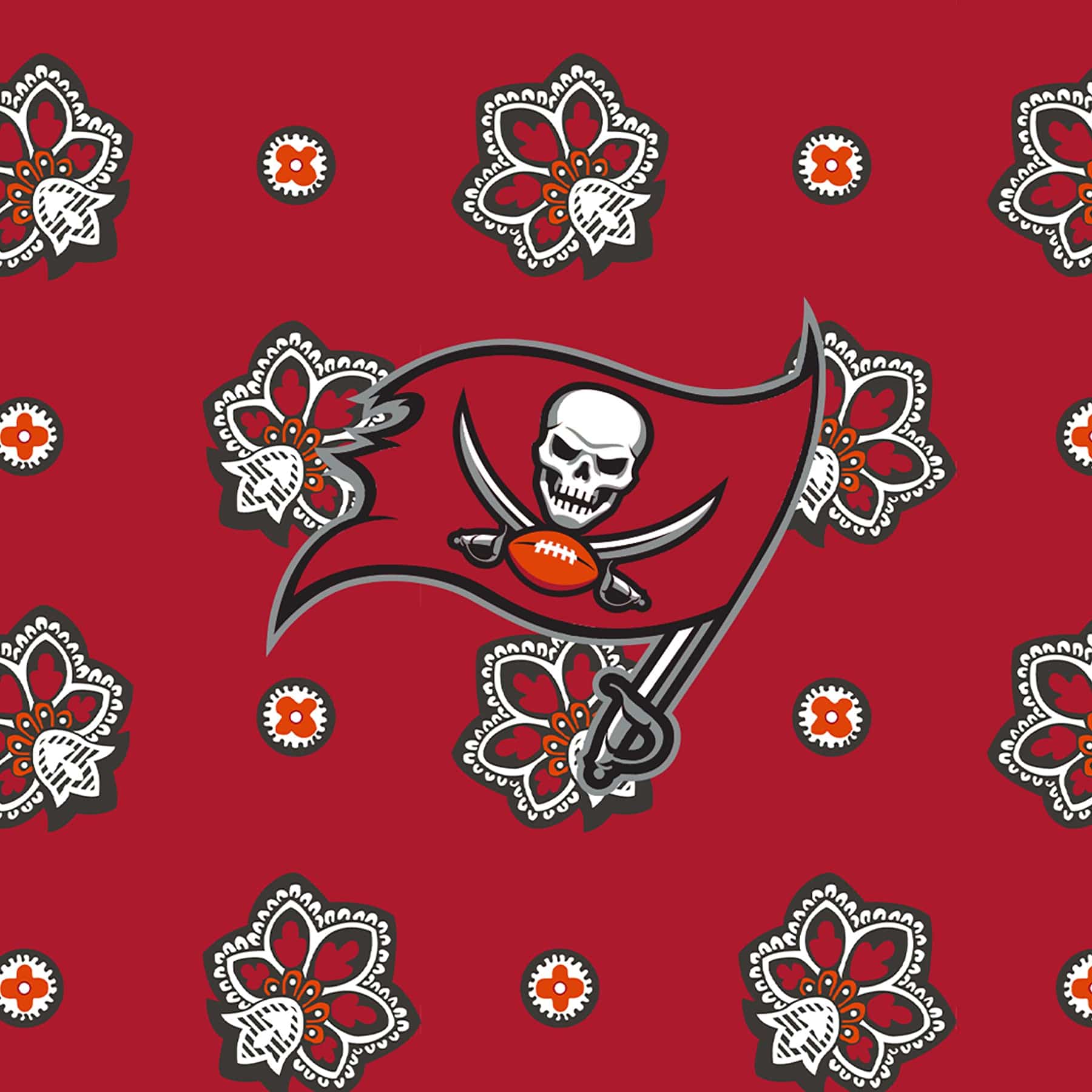 NFL Oversized Throw Blanket-Tampa Bay Buccaneers Bandana-Image 4-Vera Bradley