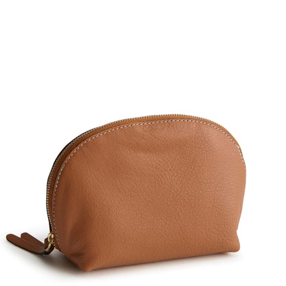 Mini Dome Cosmetic Bag-Roasted Pecan-Image 1-Vera Bradley