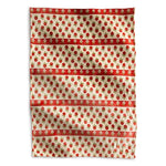 Oversized Throw Blanket-Tiny Poppies Stripe-Image 1-Vera Bradley