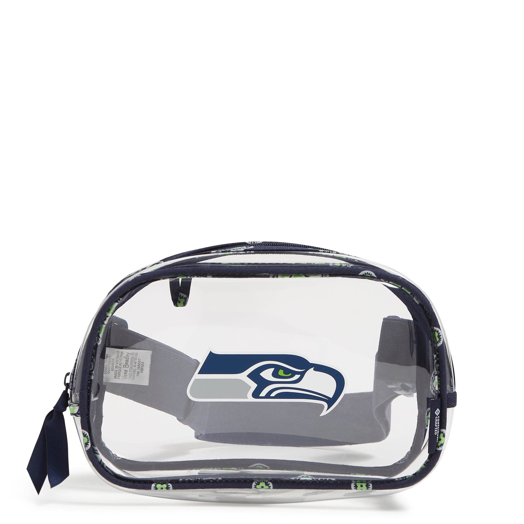 NFL Clear Small Belt Bag-Seattle Seahawks Bandana-Image 1-Vera Bradley