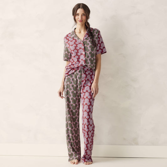 Disney Button-Down Pajama Set-Image 2-Vera Bradley